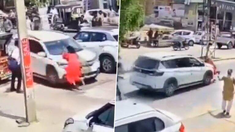 Woman Dragged On Car Bonnet Video: হনুমানগড়ে প্রকাশ্য দিবালোকে এক মহিলাকে গাড়ির বনেটে টেনে নিয়ে গেল দুষ্কৃতীরা, ভিডিও দেখে হতবাক নেটিজেনরা (দেখুন ভিডিও)