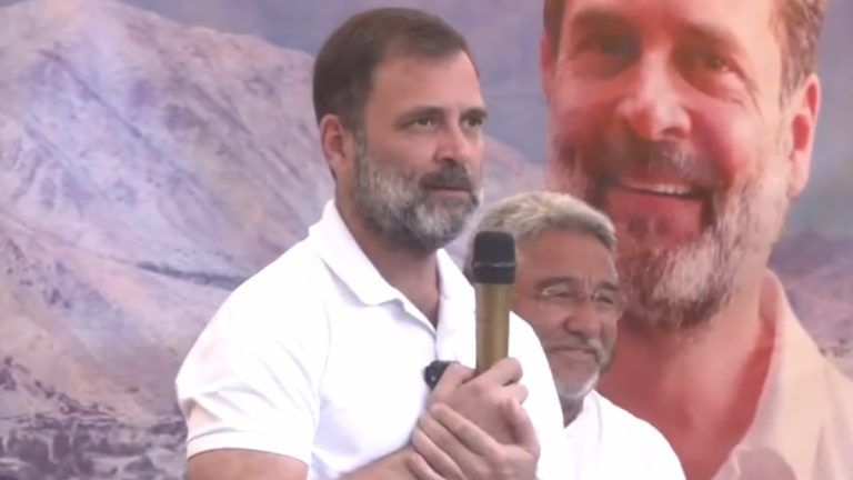 Rahul Gandhi in Kargil: চিন নিয়ে মিথ্য়া বলছেন নরেন্দ্র মোদী, কার্গিলের জনসভায় আক্রমণাত্মক মেজাজে রাহুল গান্ধী