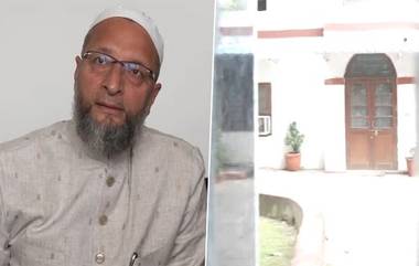 Asaduddin Owaisi: AIMIM প্রধান ওবেইসির সরকারি বাসভবনে পাথর ছোঁড়ার অভিযোগ, দেখুন