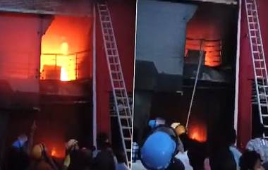 Andhra Pradesh Fire Video: অন্ধ্রের শপিং মলে ভয়াবহ আগুন, জ্বলছে দাউ দাউ করে, দেখুন