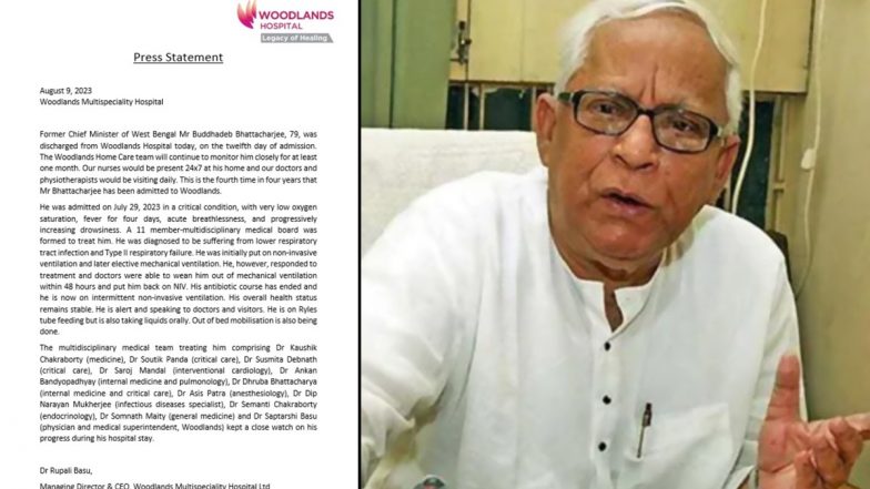 Buddhadeb Bhattacharya Return Home: ১১দিন পর বাড়ি ফিরছেন প্রাক্তন মুখ্যমন্ত্রী বুদ্ধদেব ভট্টাচার্য, হাসপাতাল থেকে বিজ্ঞপ্তি জারি (দেখুন ছবি)