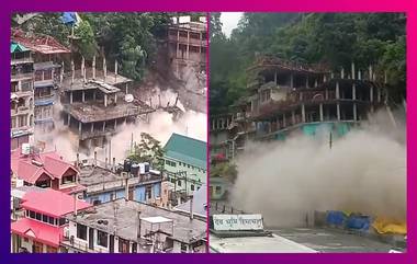 Himachal Pradesh Rain Fury: কুলুতে ধসের জেরে ভাঙছে বহুতল, ভয়াবহ দৃশ্য