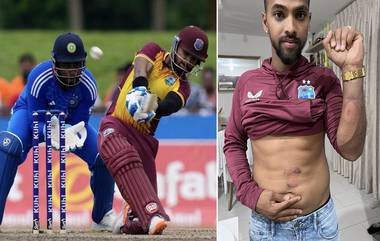 IND vs WI: ভারতকে ৩-২ ব্যবধানে টি ২০ সিরিজে হারিয়ে যুদ্ধজয়ের চিহ্ন দেখালেন নিকোলাস পুরান, কার আঘাতে হল ? (দেখুন টুইট)