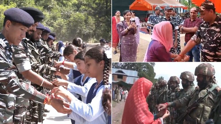 Raksha Bandhan 2023: দেশের বিভিন্ন প্রান্তে জওয়ানদের হাতে রাখি পড়িয়ে উদযাপন স্কুলের ছাত্রী থেকে স্থানীয় মহিলাদের (দেখুন ভিডিও)