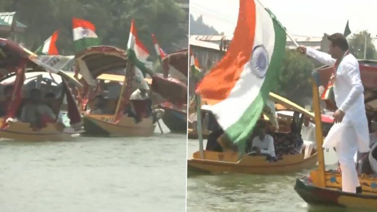 Tiranga Rally In Pulwama: পুলওয়ামায় তেরঙ্গা ব়্যালিতে জনতার ঢল, দেখুন ড্রোন ভিডিয়ো