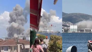 Turkey Explosion Videos: তুরস্কের বন্দরে খাদ্যশস্যের গুদামে ভয়াবহ বিস্ফোরণ, নষ্ট ৮০ লক্ষ টন গম, দেখুন ভিডিয়ো