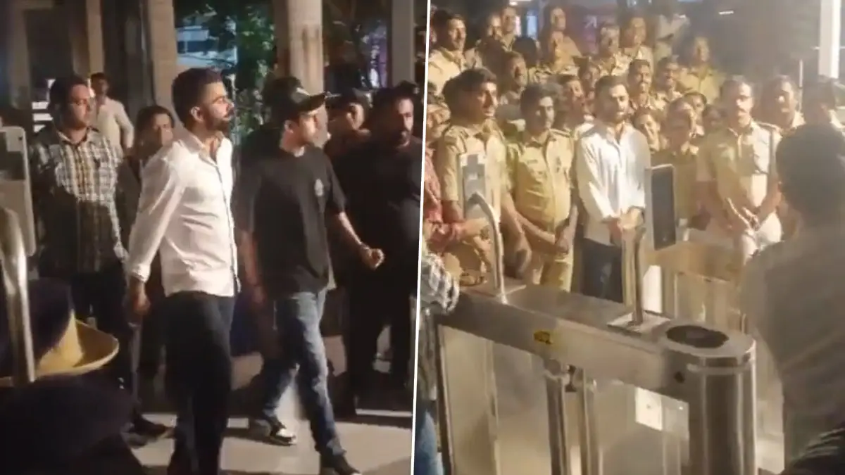 Virat Kohli At Atria Institute In Bangalore: ব্যাঙ্গালোরে কর্ণাটক পুলিশ কর্মীদের সঙ্গে  ছবির জন্য পোজ দিলেন বিরাট কোহলি , দেখুন ভাইরাল ভিডিও