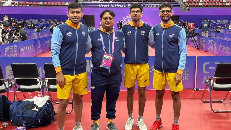 Table Tennis, Asian Games 2023: তাজিকিস্তানকে ৩-০ ব্যবধানে হারিয়ে শেষ ষোলোতে জায়গা ভারতের