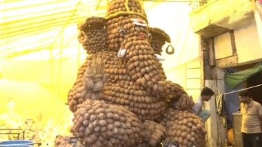 Unique Coconut Ganesha: নারকেল দিয়ে তৈরি হলো গণেশ মূর্তি, নাগপুরে অনন্য নজির