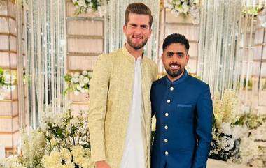 Shaheen Shah Afridi's Wedding: শাহিন-বাবর দ্বন্দ্ব বিতর্কের জল্পনা উড়িয়ে পাক পেসারের বিয়েতে হাজির পাকিস্তান অধিনায়ক (দেখুন ছবি)