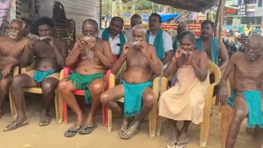 Cauvery Water Issue: জোরাল হচ্ছে কাবেরী জলবন্টন সংঘাত, মুখে মরা ইঁদুর নিয়ে প্রতিবাদ তামিলনাড়ু কৃষকদের