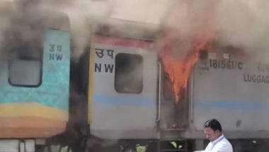 Fire In Humsafar Express: ত্রিরুচিরাপল্লী-শ্রী গঙ্গানগর হামসফর এক্সপ্রেসে আগুন, দেখুন গুজরাটের ভালসাডের ভিডিয়ো