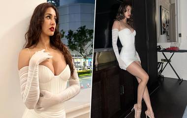 Disha Patani: ডিপ অফশোল্ডার সাদা পশাকে নেটদুনিয়া কাঁপাচ্ছেন দিশা পাটানি