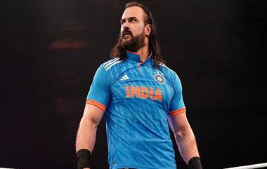 WWE Superstar Drew McIntyre in Indian ODI jersey: বিশ্বকাপে ভারতকে সমর্থন, দুইবারের ডাব্লুডাব্লুই চ্যাম্পিয়ন ড্রিউ ম্যাকইনটায়ারের গায়ে উঠল ক্রিকেট দলের জার্সি( দেখুন ছবি)