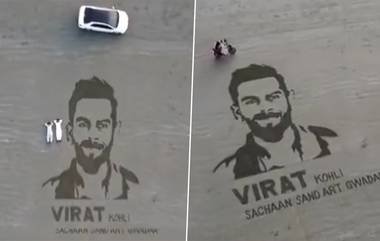 Kohli Pak Fan Sand Art: বালিতে বিরাট কোহলির অপূর্ব ছবি তৈরি করলেন দুই পাকিস্তানি ভক্ত, বালোচিস্তানের ভিডিয়ো