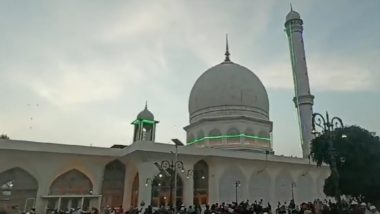 Eid-e-Milad-un-Nabi 2023:ঈদ-ই-মিলাদ-উন-নবীর প্রার্থনায় ভক্তদের ভিড় হজরতবাল মাজারে (দেখুন ভিডিও)