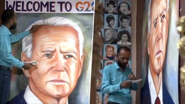 G20 Summit: মার্কিন প্রেসিডেন্ট জো বাইডেনকে স্বাগত জানাতে ৭ফুট বাই ৫ফুটের হাতে তৈরি ছবি, চিত্রশিল্পী ডঃ জগজ্যোত সিং (দেখুন সেই ছবি)