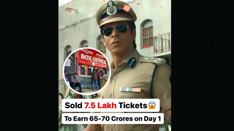 Jawan Advance Booking:  প্রথম দিনে ৭.৫ লাখ টিকিট বিক্রি, শাহরুখ খান অভিনীত 'জওয়ান' মুক্তির দিনেই ৭০ কোটির ব্যবসা !