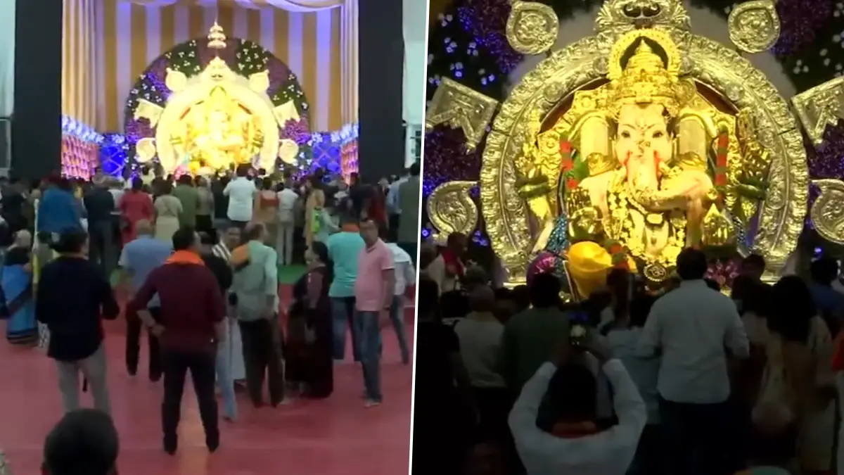 Ganesh Chaturthi 2023: ৬৯ কেজি সোনা ও ৩৩৬ কেজির রুপো দিয়ে সাজল 'জিএসবি' সেবা মণ্ডলের গণপতি ; দেখুন মুম্বাইয়ের সবচেয়ে ধনী গণেশ মূর্তির ছবি