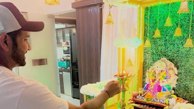 Ganesh Chaturthi 2023: গণেশ চতুর্থী উদযাপন করলেন ক্রিকেটার রোহিত শর্মা; উদযাপনের ছবি সোশ্যাল মিডিয়ায় ভাইরাল (দেখুন পোস্ট)