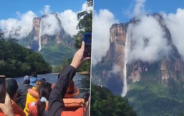 Angel Falls Venezuela Video: বিশ্বের সবচেয়ে উঁচু জলপ্রপাতের মুগ্ধকর দৃশ্য ভাইরাল, দেখুন ভিডিও