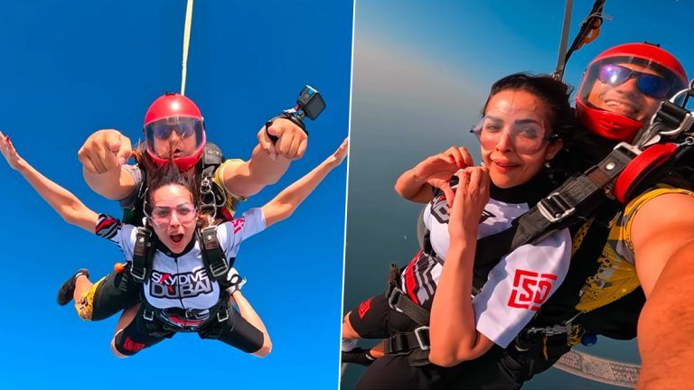 Malaika Arora Skydiving: জন্মদিনে বিমান থেকে মাঝ আকাশে ঝাঁপ, অ্যাডভেঞ্চারের ডাকে মালাইকা, দেখুন ভিডিয়ো