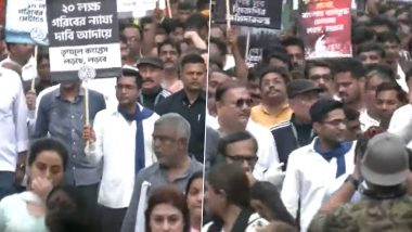 TMC Protest In Kolkata: কেন্দ্রীয় বঞ্চনার বিরুদ্ধে কলকাতার রাস্তায় অভিষেকের নেতৃত্বে মিছিল তৃণমূলের, দেখুন ভিডিয়ো