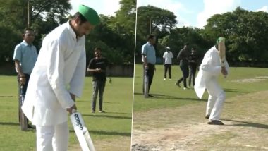 Tej Pratap Yadav Plays Cricket: পাটনায় ক্রিকেট খেলতে ব্যস্ত বিহারের পরিবেশ মন্ত্রী তেজপ্রতাপ যাদব, দেখুন ভিডিয়ো