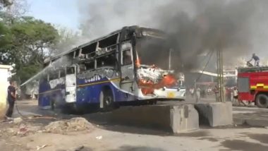 Gujarat Bus Fire: দাউদাউ করে জ্বলছে বাস, গুজরাটের ভয়াবহ ভিডিয়ো