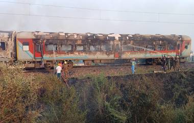 Patalkot Express Fire: আগ্রা স্টেশনের কাছে পাতালকোট এক্সপ্রেসে আগুন, দাউদাউ করে জ্বলছে কামরা