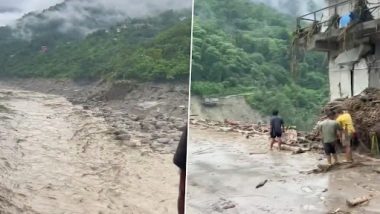 Sikkim Floods: জলপাইগুড়িতে ফুঁসছে তিস্তা নদী, দেখুন