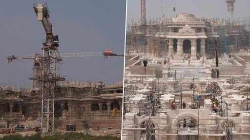 Ayodhya Ram Temple Construction: অযোধ্যায় রাম মন্দির নির্মাণের কাজ পুরোদমে চলছে, সোশ্যাল মিডিয়ায় ছবি প্রকাশ, দেখুন