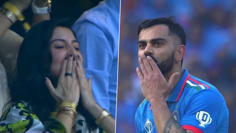 Virat Flying Kiss To Anushka: দেখুন, অনুষ্কাকে 'ফ্লাইং কিস' দিয়ে পঞ্চাশতম শতক উদযাপন বিরাটের