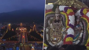 Karthigai Deepam Video: প্রদীপের আলোয় আলোকিত তামিলনাড়ুর মন্দির, অপূর্ব ভিডিয়ো