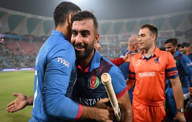 AFG vs NED, CWC 2023 Result: টানা চতুর্থ জয় নিয়ে এখনও জীবিত আফগানদের সেমিফাইনালের আশা