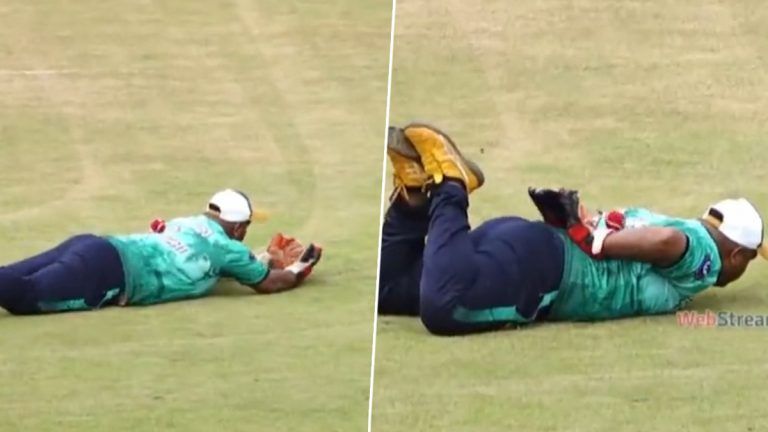 Bizarre Catch by Wicketkeeper: হাত দিয়ে নয় পিঠে বল ধরে আউট করল উইকেটরক্ষক, দেখুন অদ্ভুত ক্যাচ