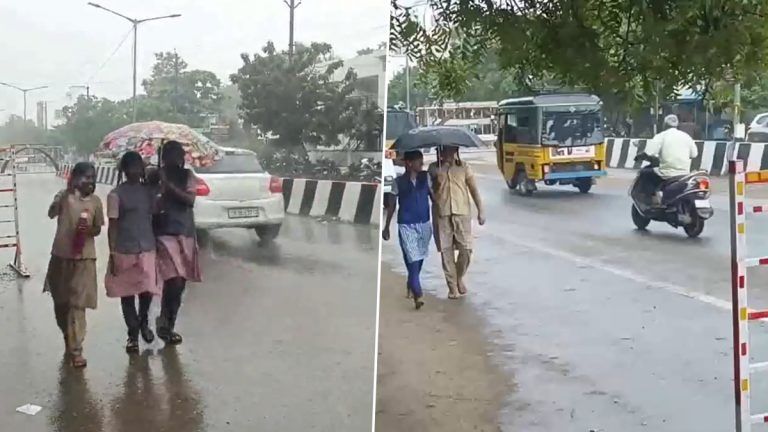 Tamil Nadu Rain: তামিলনাড়ুতে শুরু তুমুল বৃষ্টি, দেখুন ভিডিয়ো