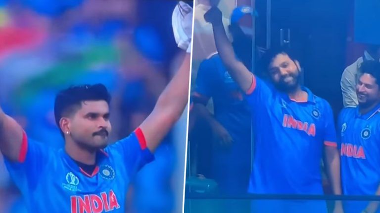 Rohit Sharma Mimicking Shreyas Iyer: দেখুন, শ্রেয়স আইয়ারের সেলিব্রেশন স্টাইলের নকল রোহিত শর্মার