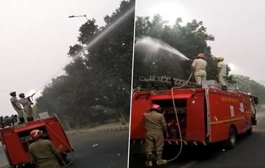 Delhi Air Pollution: দমকল বাহিনীর হাতে হাত দিল্লি সরকারের, জল ছিটিয়ে দূষণ নিয়ন্ত্রণ