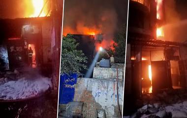 Delhi Fire: গভীর রাতে দিল্লির জুতোর কারখানায় অগ্নিসংযোগ, বিধ্বংসী আগুন নেভাতে ঘটনাস্থলে ২৬টি দমকল ইঞ্জিন