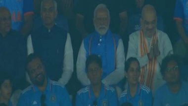 CWC 2023 Final, IND vs AUS: ভারতের হারের মুখে মাঠে ঢুকলেন প্রধানমন্ত্রী, গ্যালারিতে শাহর পাশে বসে খেলা দেখছেন মোদী