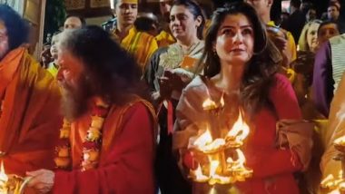 Video: ঋষিকেশে গঙ্গা আরতি করলেন রবিনা ট্যান্ডন