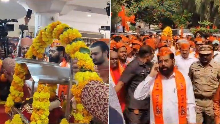 Jai Shree Ram Palkhi: অযোধ্যার উদ্দেশ্যে রওনা দিল রামের পালকি, যাত্রার শুভ সূচনা মুখ্যমন্ত্রী একনাথ শিন্ডের হাতে