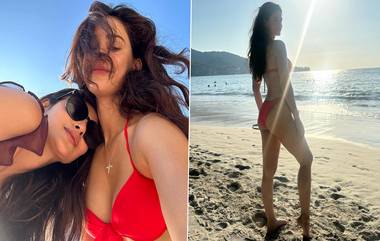 Disha Patani: লাল বিকিনিতে থাইল্যান্ডে আগুন ঝরাচ্ছেন দিশা পাটানি, দেখুন ছবি