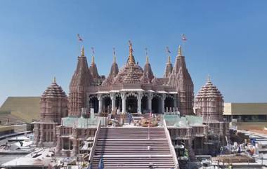 BAPS Hindu temple: ভ্যালেন্টাইন দিবসে আবু ধাবির বাপস হিন্দু মন্দির উদ্বোধন করবেন ভারতের প্রধানমন্ত্রী মোদি, ভিডিয়োতে দেখুন মন্দিরের কিছু ঝলক