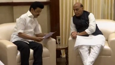 Rajnath Singh Meets MK Stalin: ঘূর্ণিঝড়ের প্রভাবে তৈরি হওয়া পরিস্থিতির সমাধানে রাজনাথ সিং-এর সঙ্গে বৈঠক এমকে স্ট্যালিনের