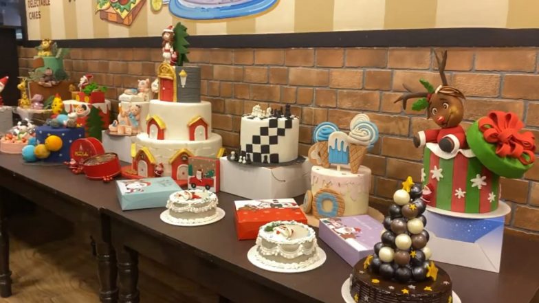 Christmas Cake Show: তামিলনাড়ুর কোয়েম্বাটোরে শুরু ক্রিসমাস থিমের কেক শো, লোভ লাগানো ভিডিয়ো