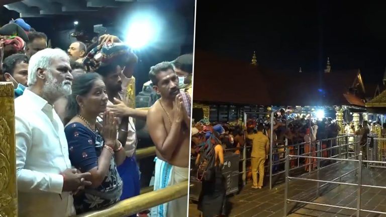 Sabarimala Sree Dharma Sastha Temple: সবরিমালার মন্দিরে ভক্তদের ভিড়, দেখুন কেরলের ভিডিয়ো