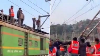 Kasara Train Accident: কাসারা দুর্ঘটনাস্থল থেকে লাইনচ্যুত পণ্যবাহী ট্রেনের পুনরুদ্ধারের কাজ চলছে, দেখুন