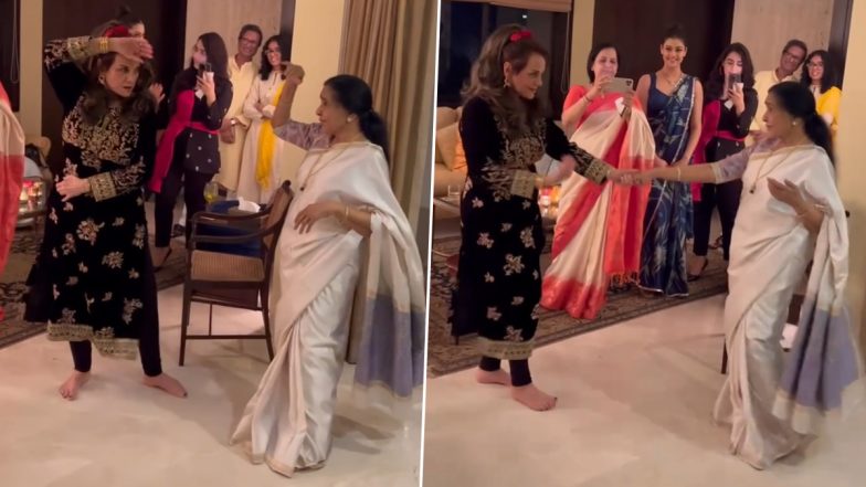 Mumtaz and Asha Bhosle Dance Video: 'ওল্ড ইস গোল্ড', পুরনো গানে নাচছেন মুমতাজ, কোমর দোলাচ্ছেন ৯০-এর আশা ভোঁসলে, দেখুন ভিডিয়ো